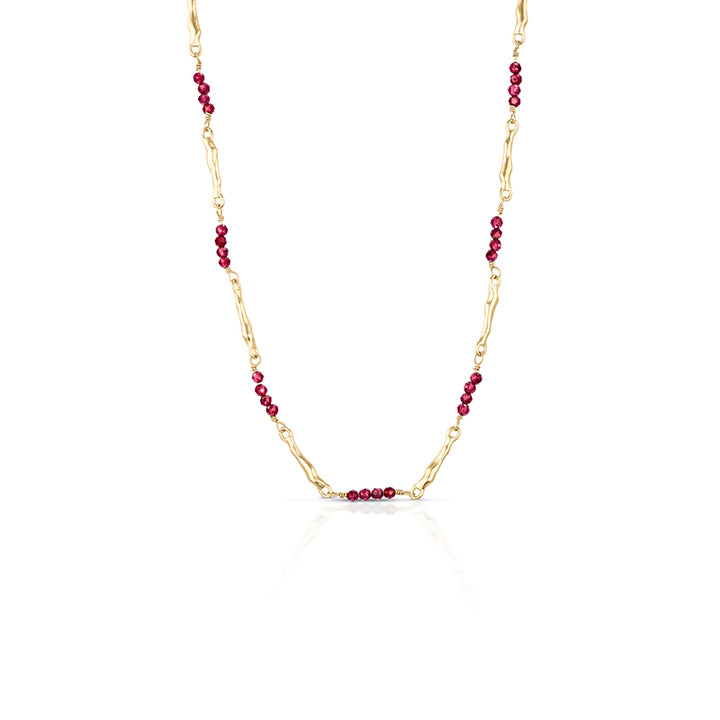 APHRODITE RHODOLITE NECKLACE