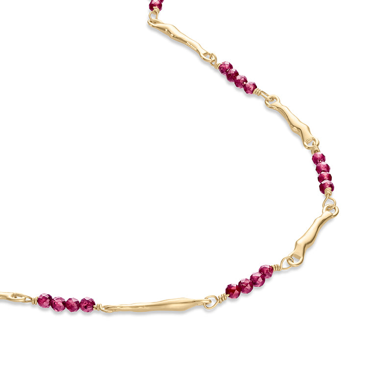 APHRODITE RHODOLITE NECKLACE