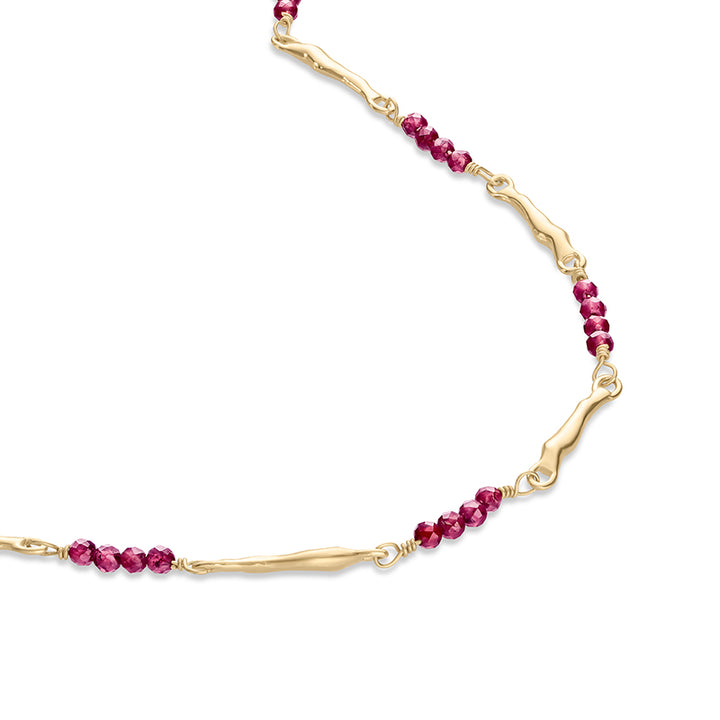 APHRODITE RHODOLITE NECKLACE