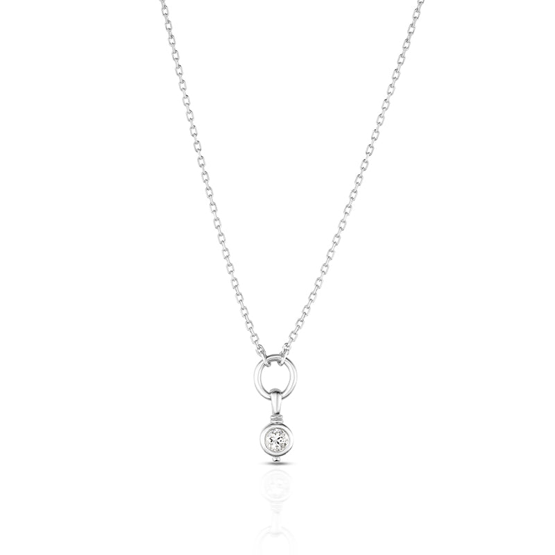 Drop Silver Necklace