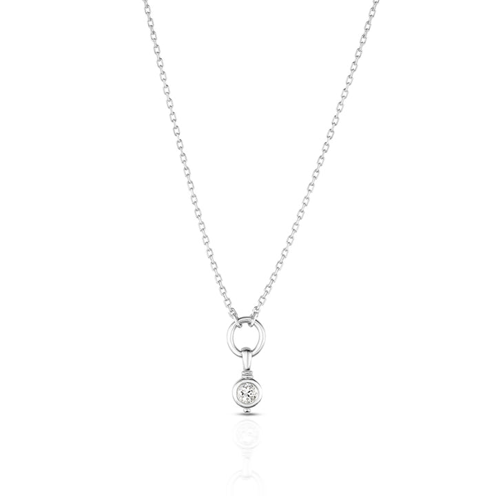 Drop Silver Necklace