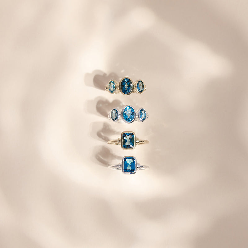 ROMY LONDON BLUE TOPAZ RING