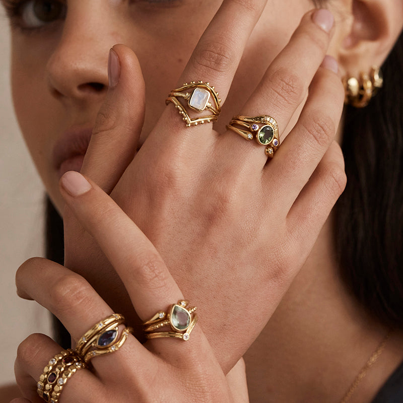 ROMY MOONSTONE STACKER