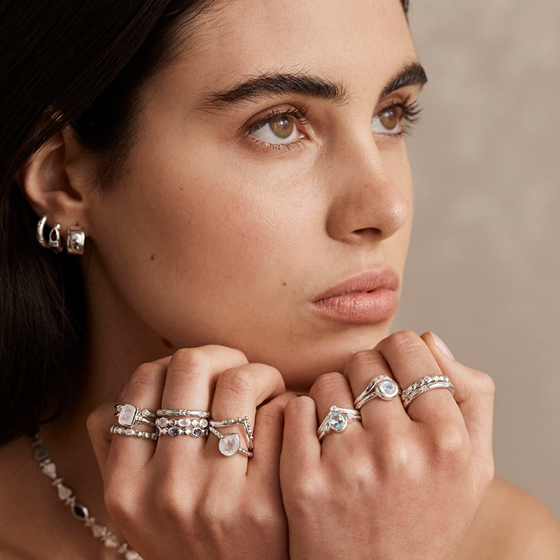 ROMY MOONSTONE STACKER