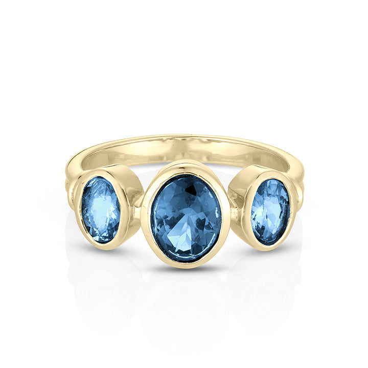 TRINITY LONDON BLUE TOPAZ RING
