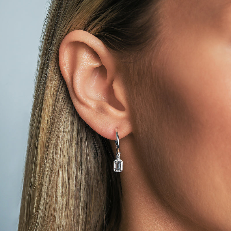 MAEVE LAB GROWN DIAMOND HOOP EARRINGS