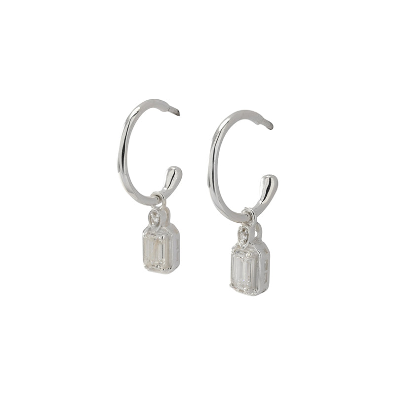 MAEVE LAB GROWN DIAMOND HOOP EARRINGS