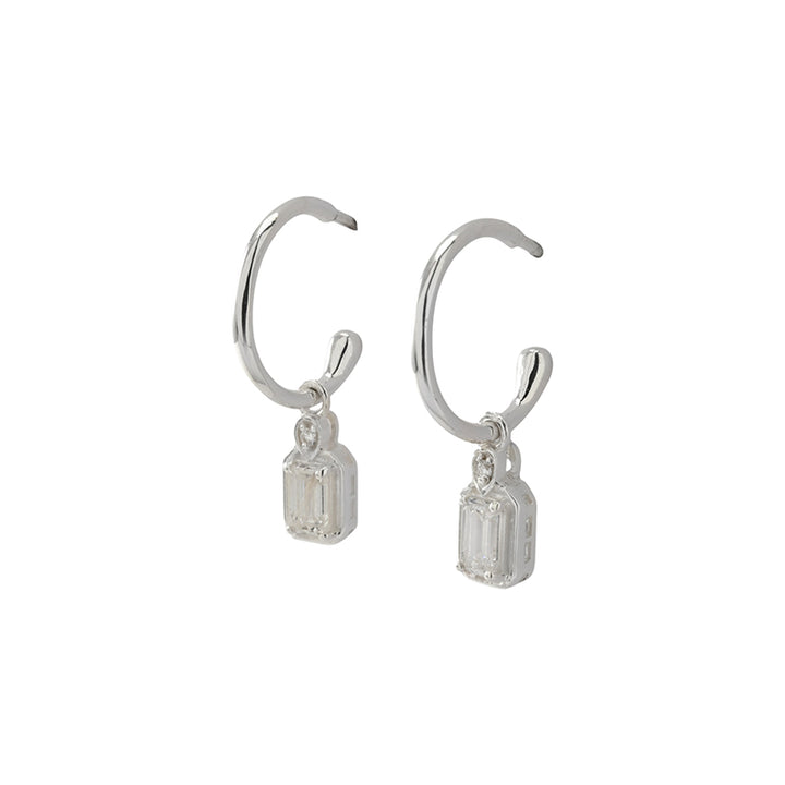 MAEVE LAB GROWN DIAMOND HOOP EARRINGS