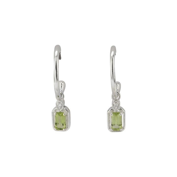 MAEVE PERIDOT HOOP EARRINGS