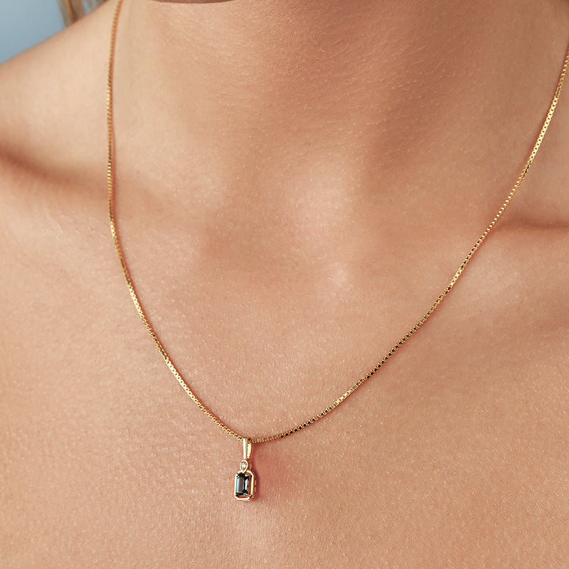 MAEVE LONDON BLUE TOPAZ NECKLACE