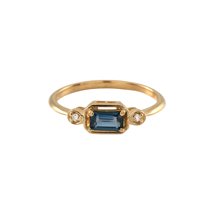 MAEVE LONDON BLUE TOPAZ RING