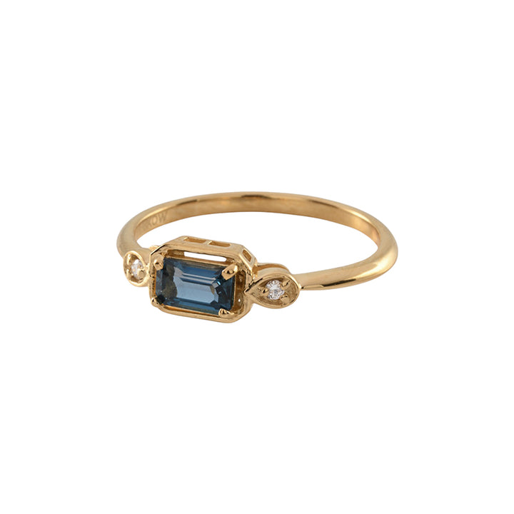 MAEVE LONDON BLUE TOPAZ RING