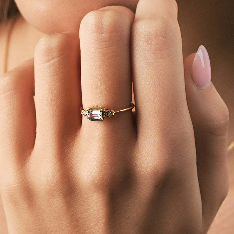 MAEVE SKY BLUE TOPAZ RING