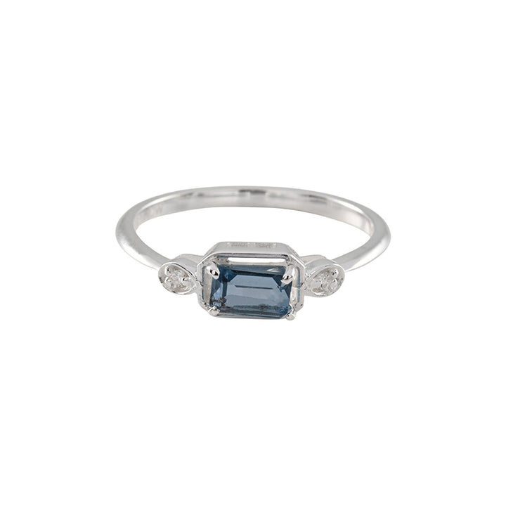 MAEVE LONDON BLUE TOPAZ RING