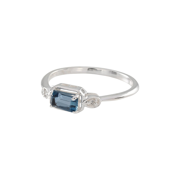 MAEVE LONDON BLUE TOPAZ RING