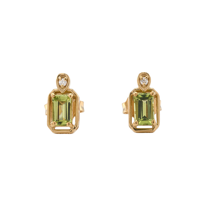 MAEVE PERIDOT STUD EARRINGS