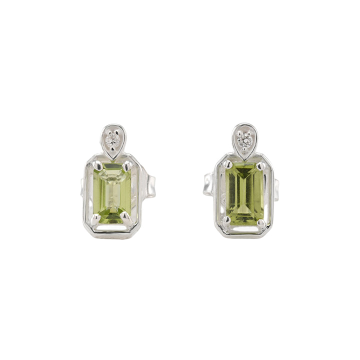 MAEVE PERIDOT STUD EARRINGS