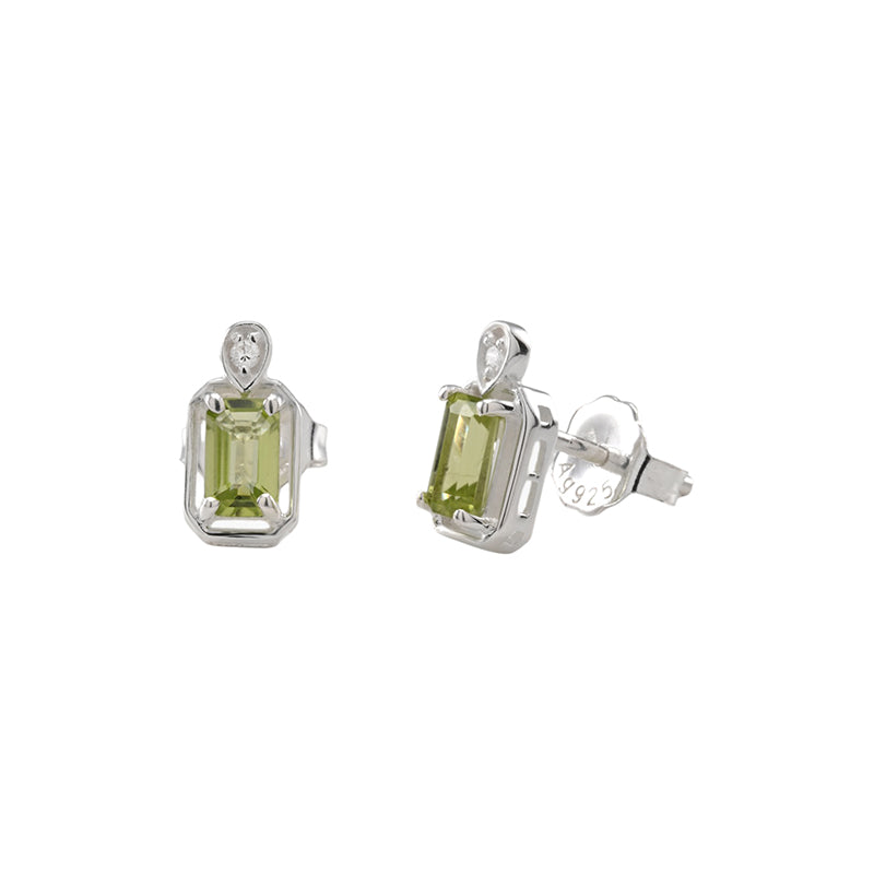 MAEVE PERIDOT STUD EARRINGS