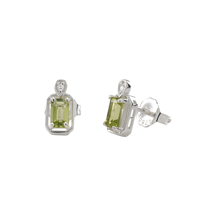 MAEVE PERIDOT STUD EARRINGS