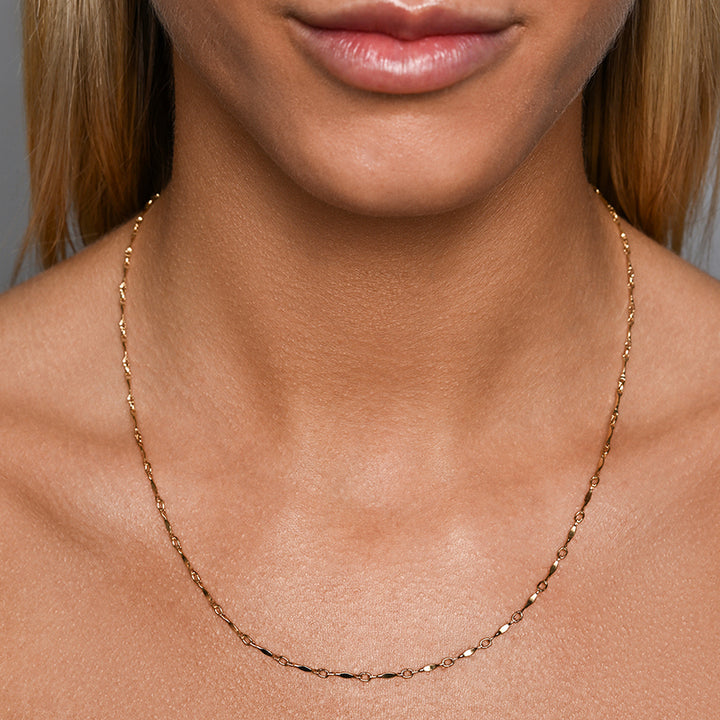 GOLD FILLED BAR CHAIN