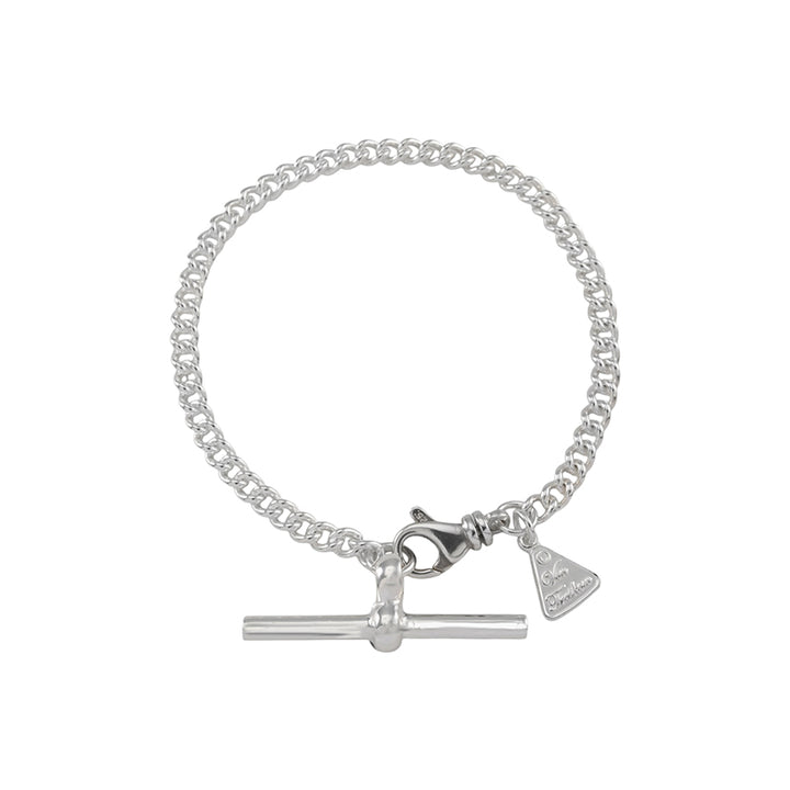 CURB LINK BRACELET WITH T-BAR