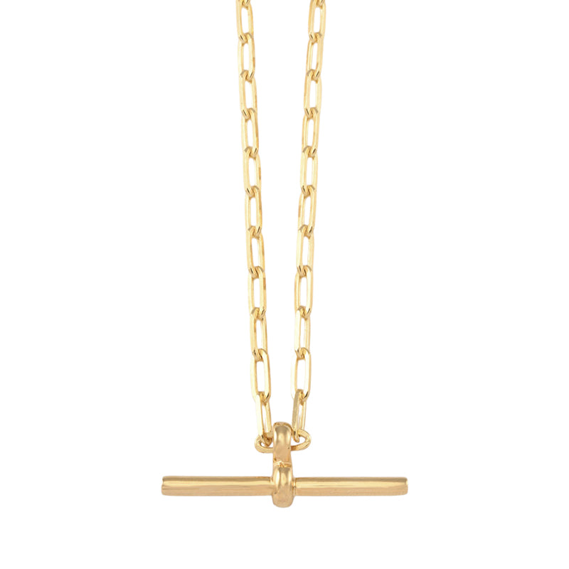 CLIP CHAIN NECKLACE WITH T-BAR