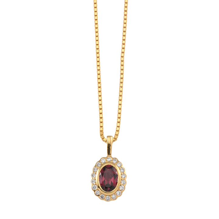STELLA RHODOLITE GARNET NECKLACE