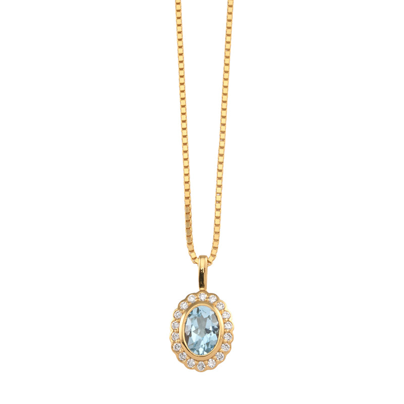 STELLA SKY BLUE TOPAZ NECKLACE