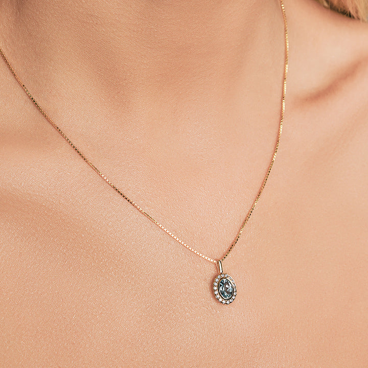 STELLA SKY BLUE TOPAZ NECKLACE