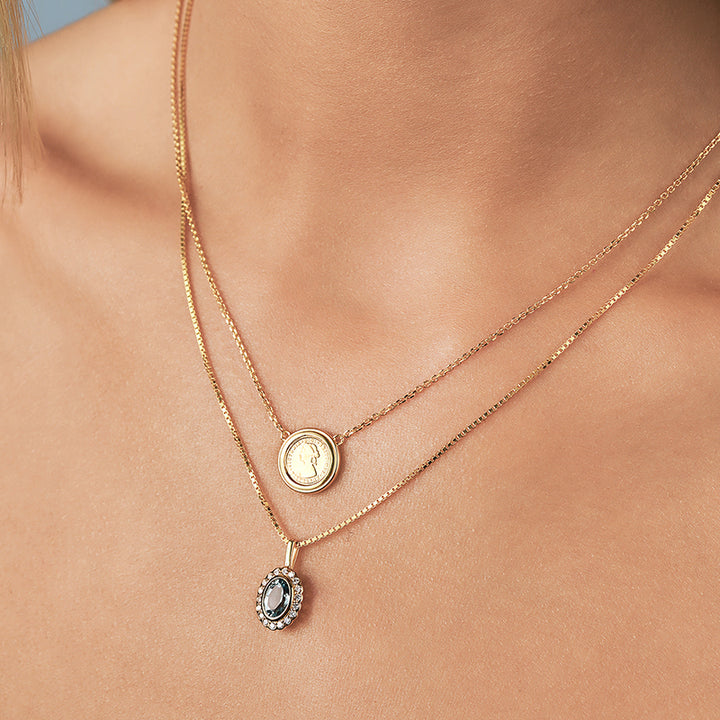 STELLA SKY BLUE TOPAZ NECKLACE