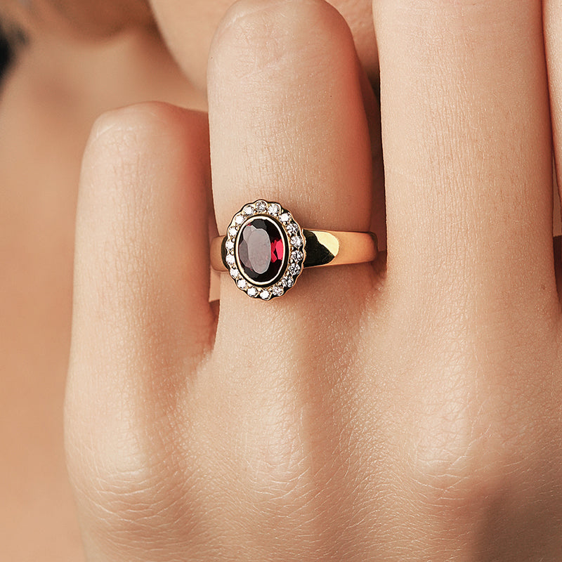STELLA RHODOLITE GARNET RING
