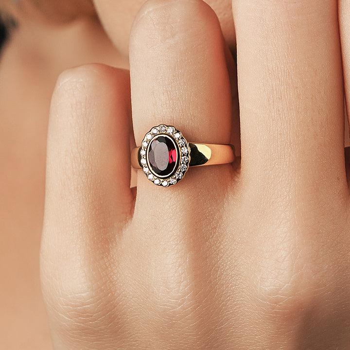 STELLA RHODOLITE GARNET RING