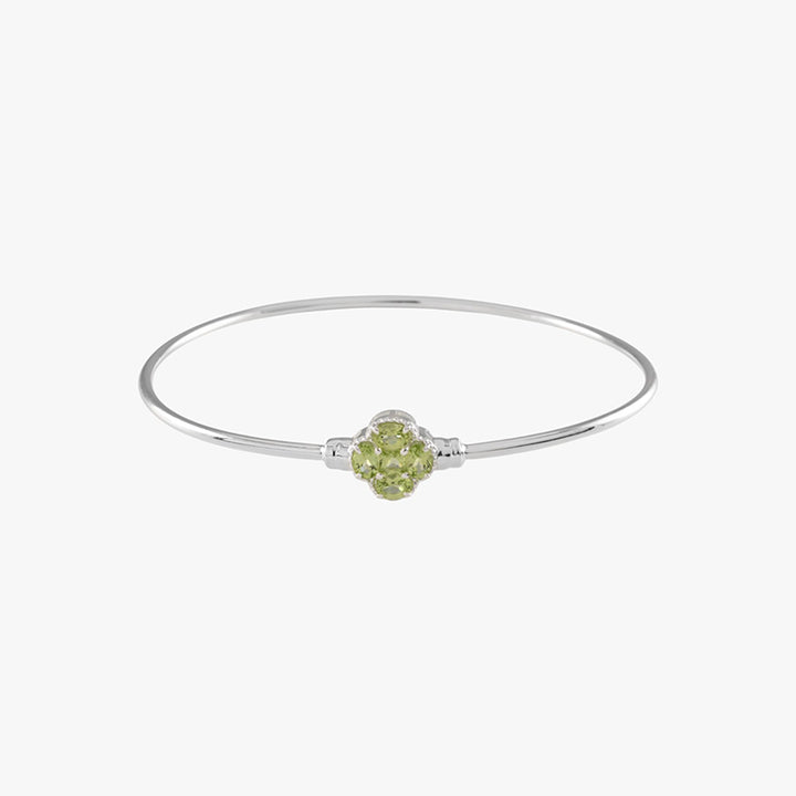 PERIDOT CLOVER BANGLE