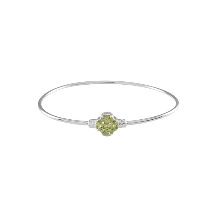 PERIDOT CLOVER BANGLE