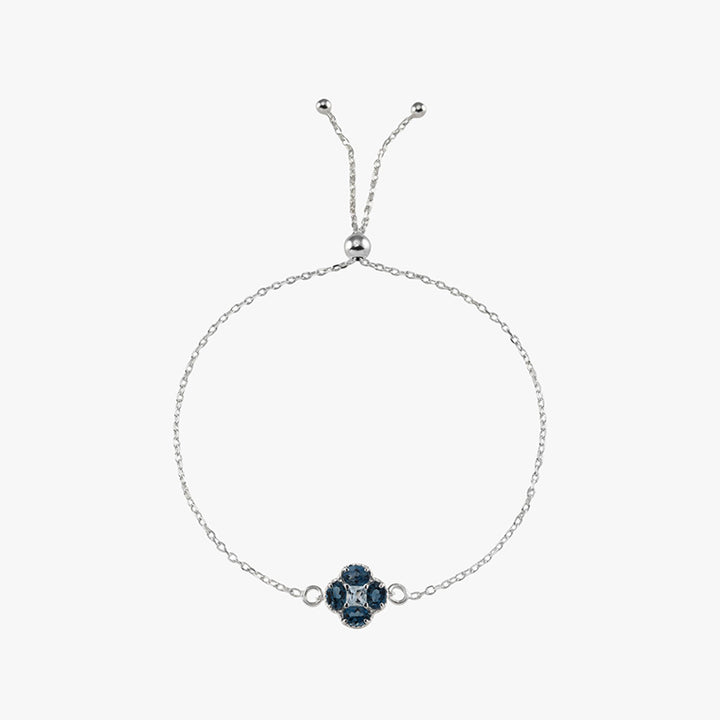 LONDON BLUE TOPAZ CLOVER BRACELET