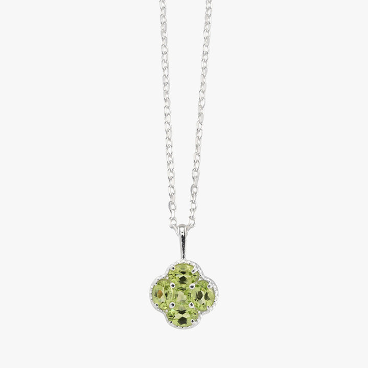 PERIDOT CLOVER BELCHER NECKLACE