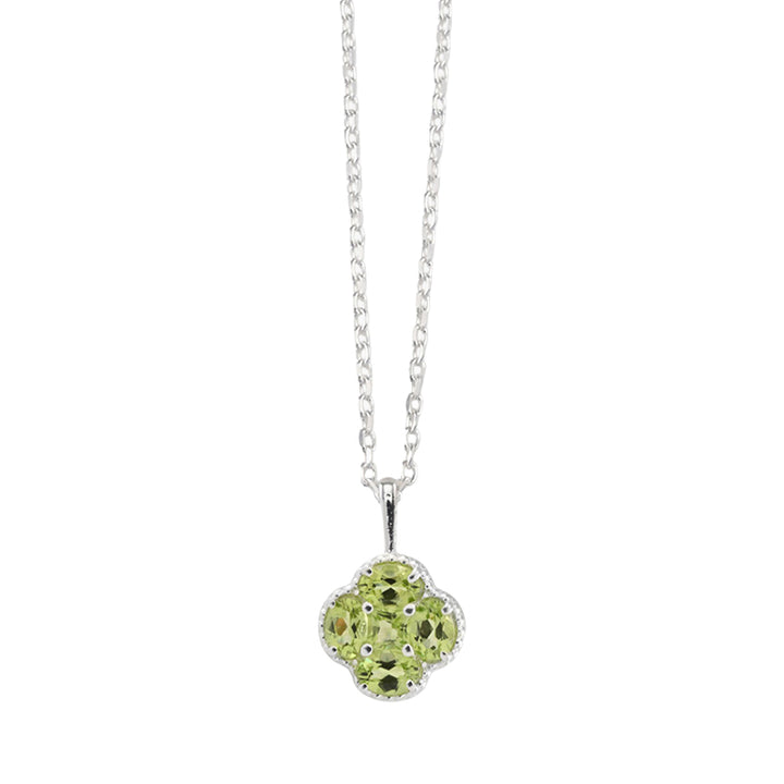 PERIDOT CLOVER BELCHER NECKLACE