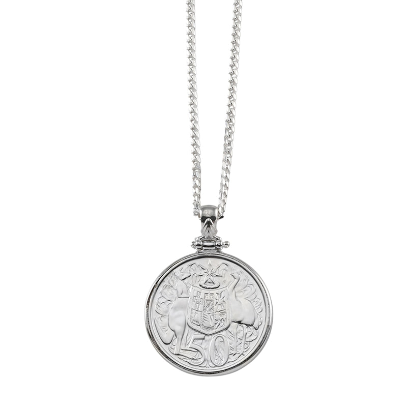 1966 AUTHENTIC 50C COIN NECKLACE