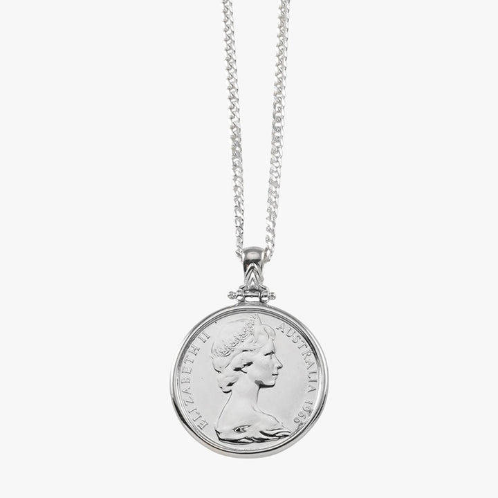 1966 AUTHENTIC 50C COIN NECKLACE