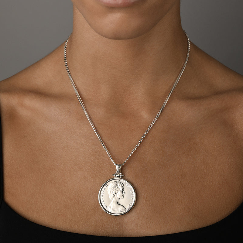 1966 AUTHENTIC 50C COIN NECKLACE