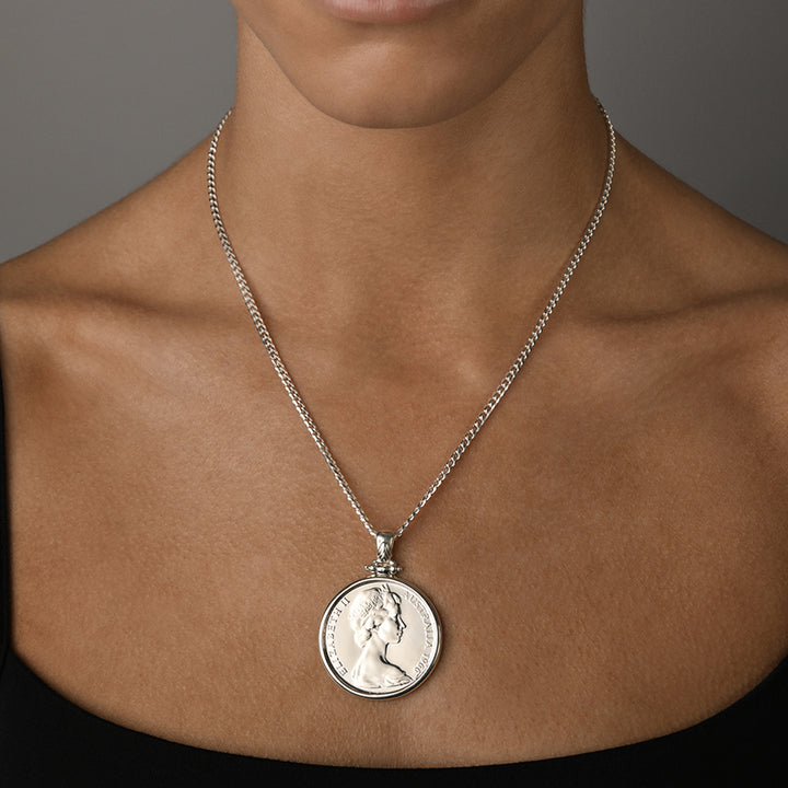 1966 AUTHENTIC 50C COIN NECKLACE