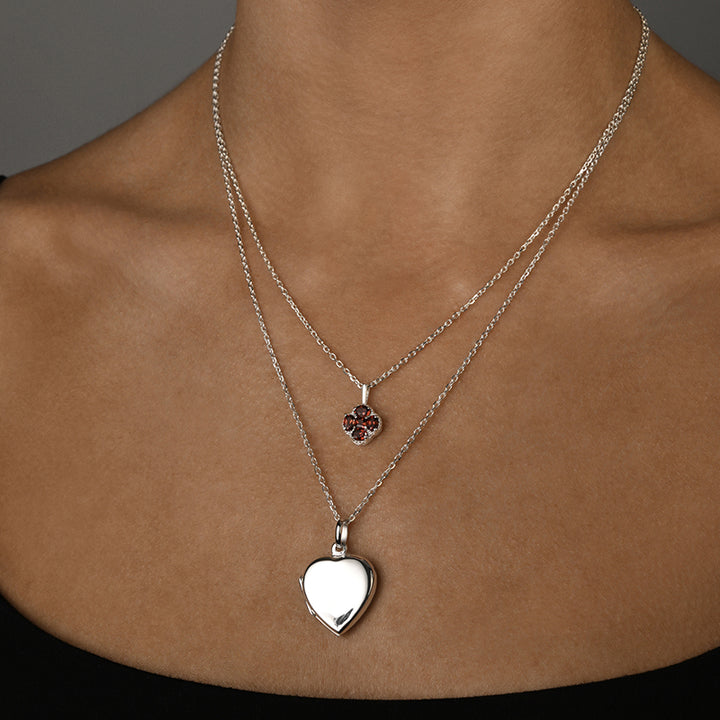 HEART LOCKET BELCHER NECKLACE