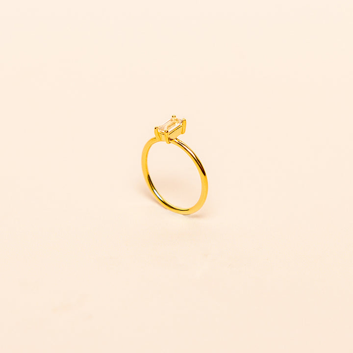 APRIL BIRTHSTONE RING