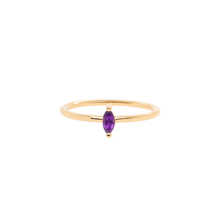 FEBRUARY BIRTHSTONE RING