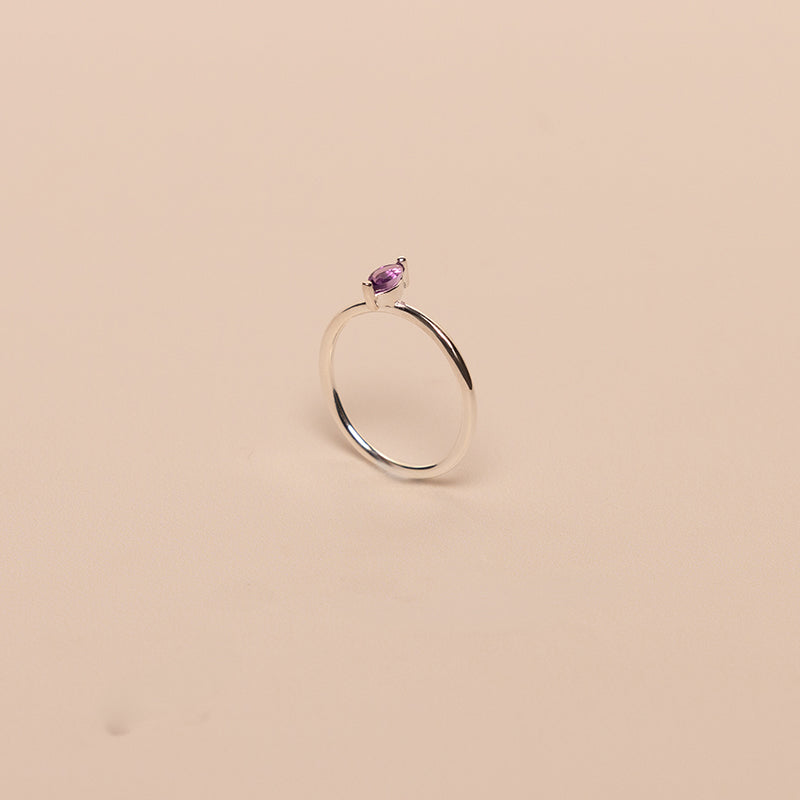FEBRUARY BIRTHSTONE RING