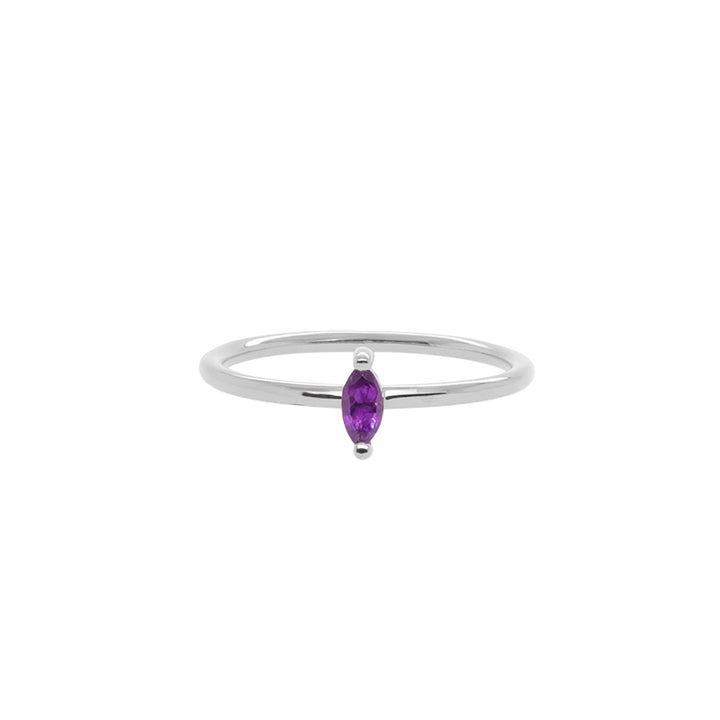 FEBRUARY BIRTHSTONE RING