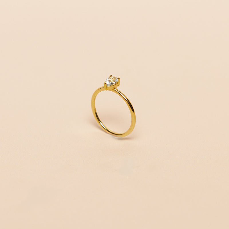 MARCH BIRTHSTONE RING