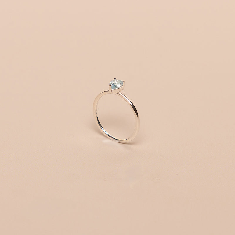 MARCH BIRTHSTONE RING