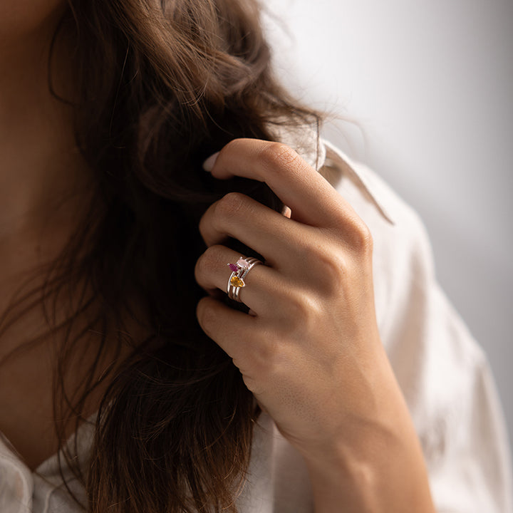 FEBRUARY BIRTHSTONE RING