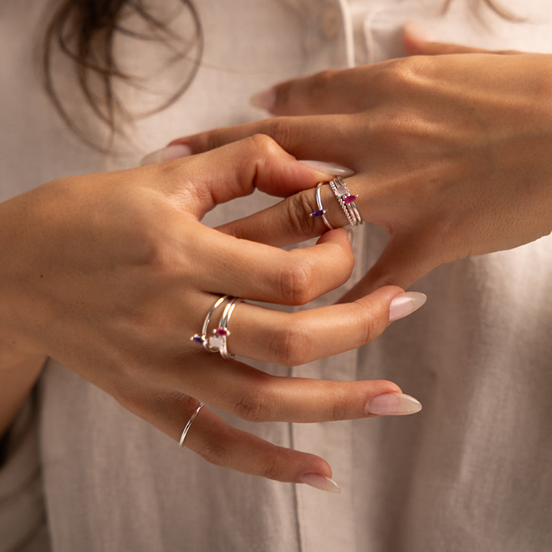 BUBBLE BAND RING